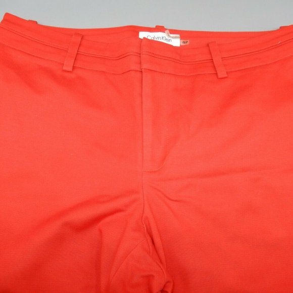 🎉 CALVIN KLEIN 🎉 Red Stretch Skinny Ankle Pants 6P - Picture 4 of 5